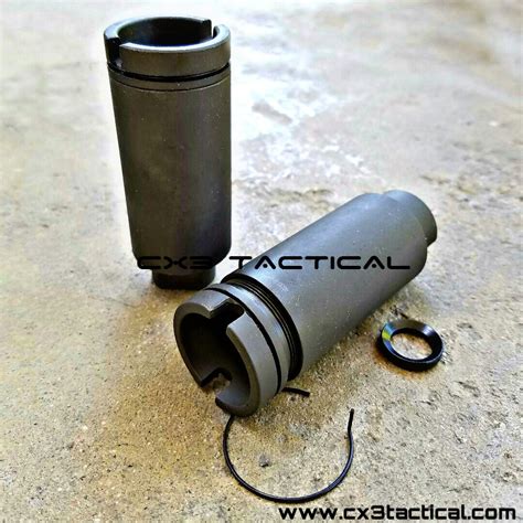 223 556 Smooth Finish Krinkov Muzzle Brake Can 2 Canister Cone 12