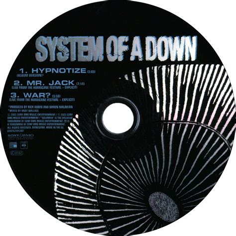 Hypnotize Cd2 System Of A Down Mp3 Buy Full Tracklist