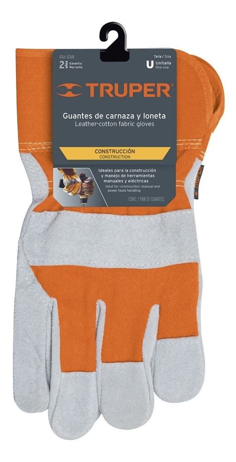 Guantes De Carnaza Y Loneta Grande Truper Mercadolibre