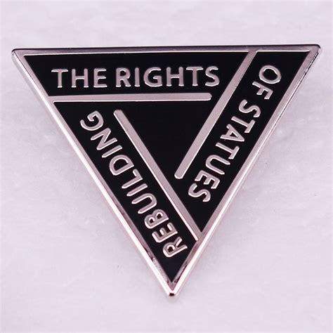 Re TROS Band Rebuilding The Rights Of Statues Enamel Pin Distinct Pins