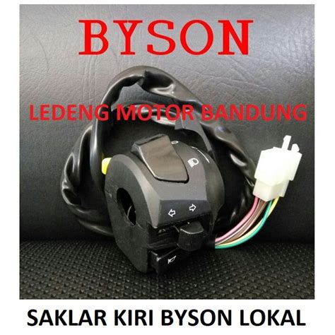 Jual Saklar Kiri Byson Switch Kabel Tombol Klakson Sen Lampu Dim Lokal