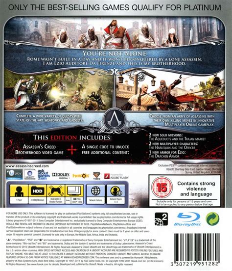 Assassin S Creed Brotherhood Special Edition Cover Or Packaging Material Mobygames