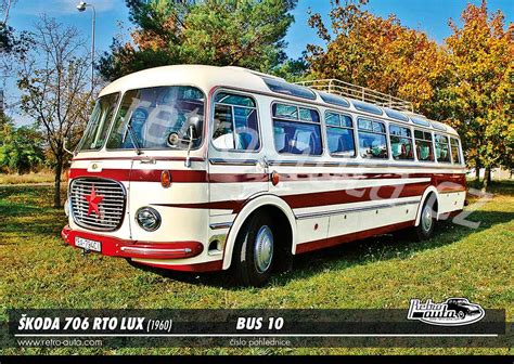 Pohlednice Bus č 10 Škoda 706 Rto Lux 1960