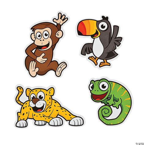 Jungle Animals Bulletin Board Cutouts - Discontinued