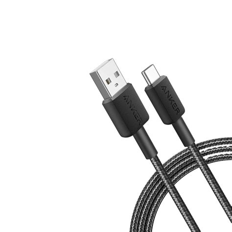 Anker 322 Usb C to Usb A 1 8M 30w Şarj Data Kablosu Siyah Vatan