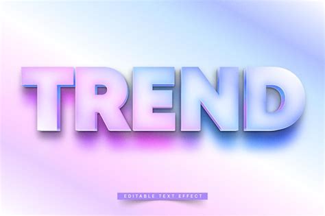 Premium Vector 3d Gradient Text Effect