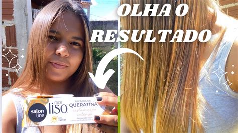 Fiz Recarga De Queratina No Meu Cabelo Salon Line Youtube