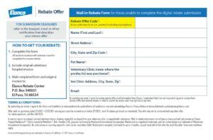 Elanco Pet Rebates Printablerebateform Net