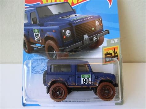 2021 Hot Wheels BAJA BLAZERS 4 10 Land Rover Defender 90 32 250 Blue