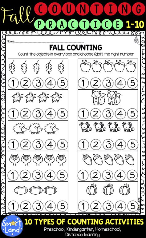 Identifying Numbers 1 10 Worksheets