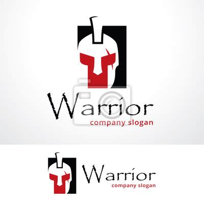 Guerreiro Logo Template Design Vector Emblema Conceito De Design