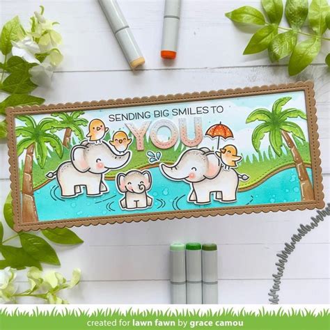 Grace Camou On Instagram Card Bygracec For Lawn Fawn Hello Friends