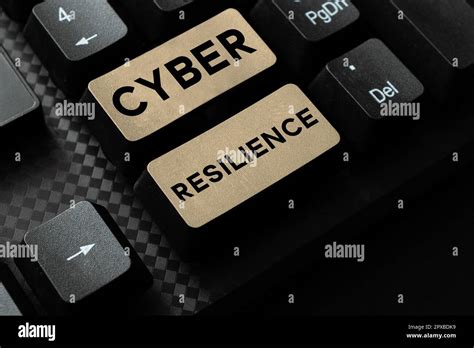 Écriture affichant du texte Cyber Resilience mesure conceptuelle de la