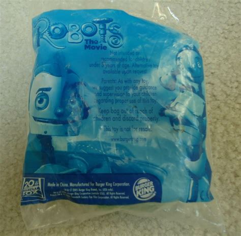 Robots The Movie Burger King Toy New In Package Lug 3930796514