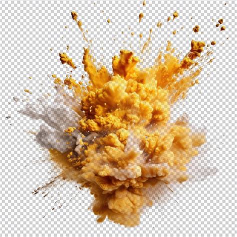 Explosion De Poudre D Or Psd Isol E Sur Fond Transparent Hd Png Psd