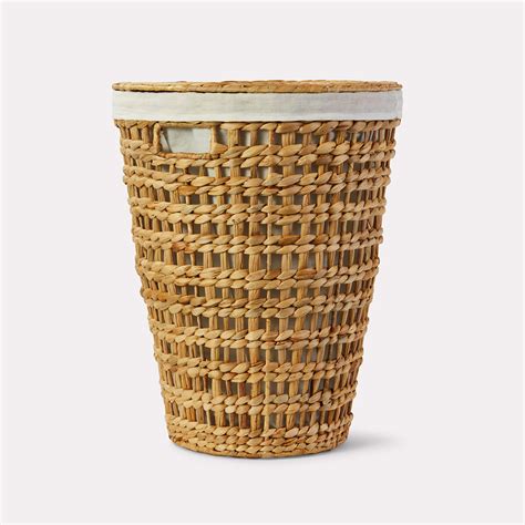 Round Open Weave Hamper With Lid Kmart