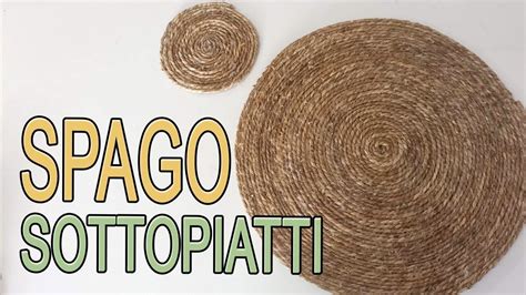 Lavoretti Spago Sottopiatti E Sottobicchieri Arte Green