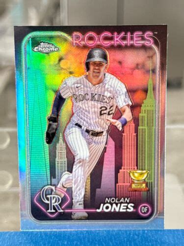 Nolan Jones Topps Chrome Fanatics Big Apple Refractor Rockies