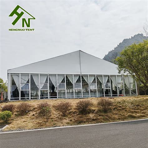 20m Width Event A Shape Tent With Glass Walls China White Wedding