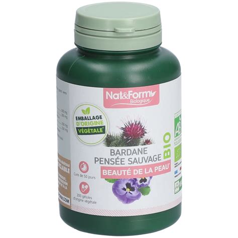 Nat Form BARDANE PENSÉE SAUVAGE 200 pc s Redcare Pharmacie