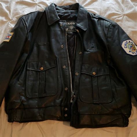 Chicago Police Leather Jacket Rockstar Jacket