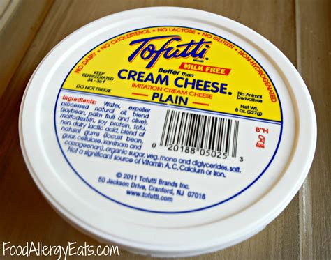 Tofutti Dairy Free Cream Cheese on FoodAllergyEats.com