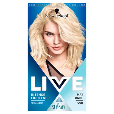 Schwarzkopf LIVE Intense Lightener Permanent B Max Blonde