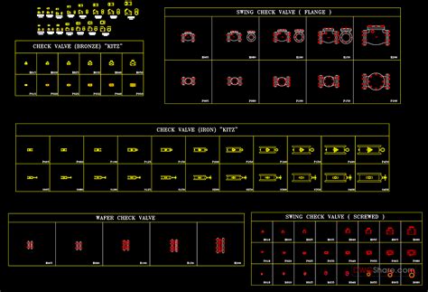 17.Check Valve Autocad Drawing Free Download