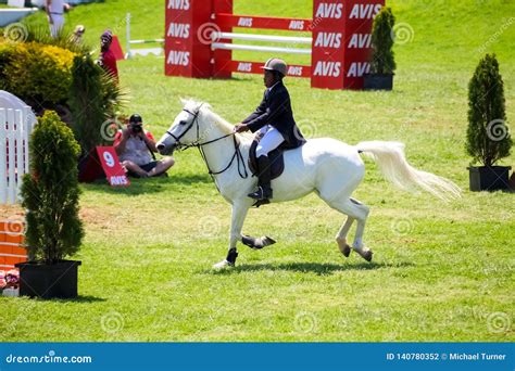 Equestrian Show Jumping And Horse Riding Display Editorial Photography