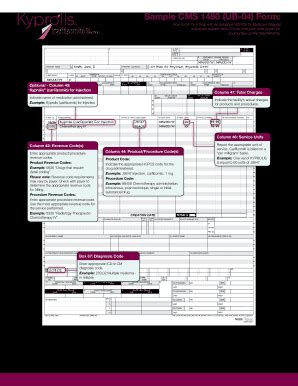 Fillable Online Sample Cms Ub Form Kyprolis Fax Email