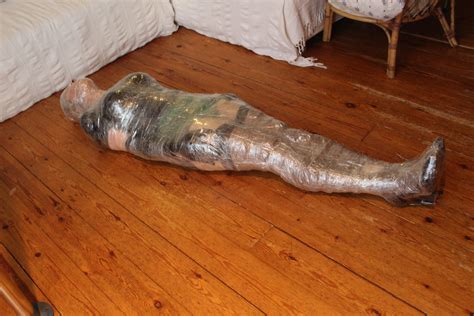 Tied Gagged And Mummified With Clingfilm Then Clear Tape Flickr