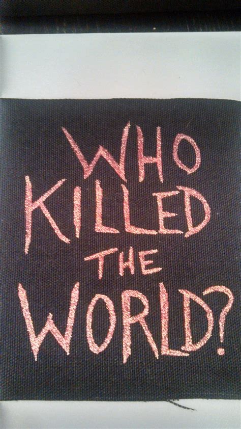 Who Killed The World Patch Mad Max Inspired Etsy