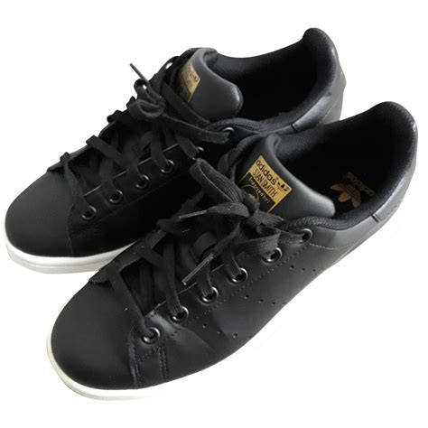 Adidas Sneakers Black Leather ref.56494 - Joli Closet