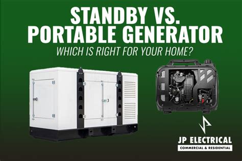 Standby Vs Portable Generator Which Is Right For Your Home Jp