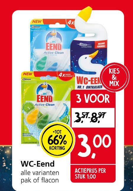 WC Eend Toiletreiniger Toiletblok Folder Aanbieding Bij Jan Linders