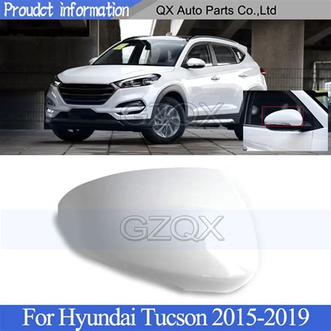 Capqx Cubierta De Espejo Retrovisor Sin Pintar Para Hyundai Tucson