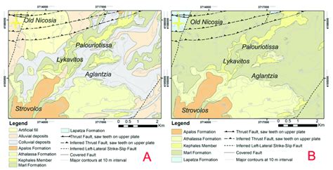 Maps Of A Surficial And B Bedrock Geology Of The Study Area