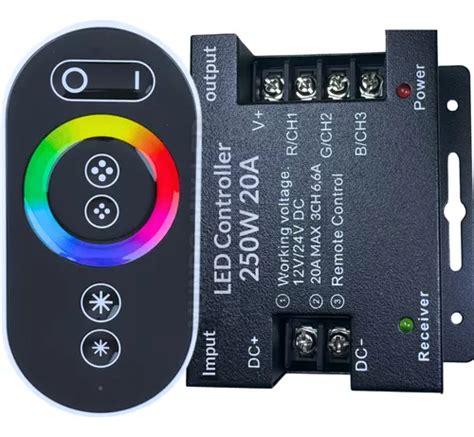 Super Controladora Controle Rgb Touch Rf 2 4g P Refletor Led Piscina