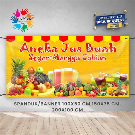 Spanduk Banner Aneka Jus Buah Segar Oren D Gratis Memesan Desain