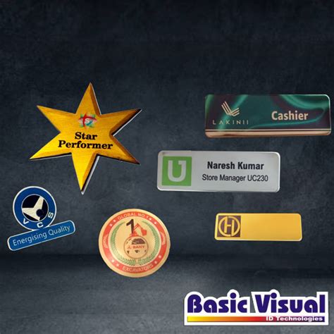 Ss Advertising Name Badgestags 1 Inch X 3 Inch Full Colour Digital