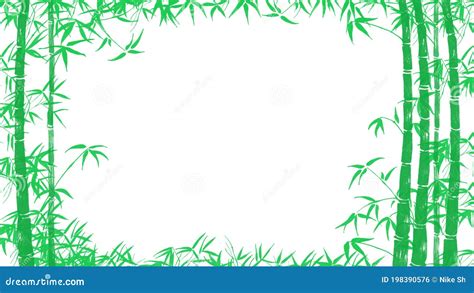 Green Bamboo Frame Stock Illustration Illustration Of Frame