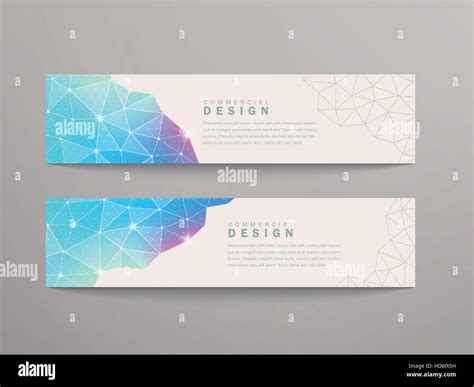 Abstract Triangle Pattern Background Advertising Banner Template Stock
