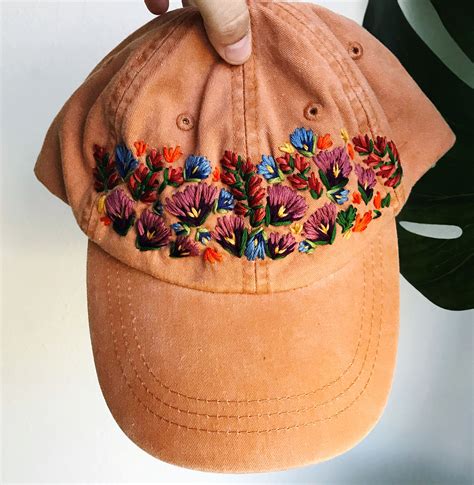 Hand Embroidered Hats Let You Root For Your Favorite Team Flowers Obsigen