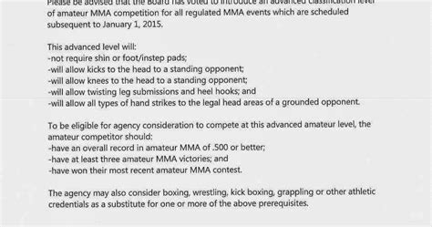 The MMA Journalist New Jersey Amateur MMA Rules Evolve Become More