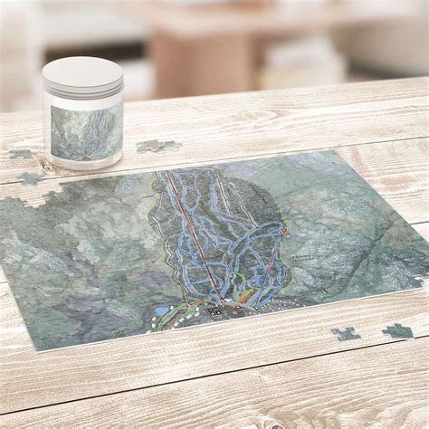 Tenney Mountain New Hampshire Ski Trail Map Puzzles | Powderaddicts