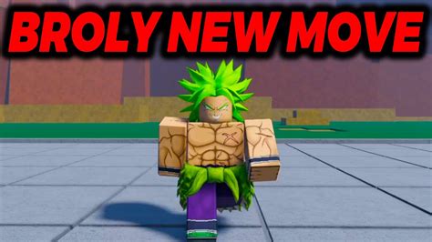 Broly New Move Showcase In Roblox Z Battlegrounds Youtube