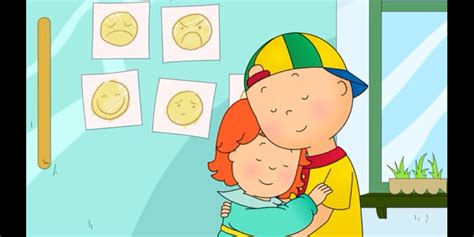 Caillou And Rosie Hug By Deashawnreese On Deviantart