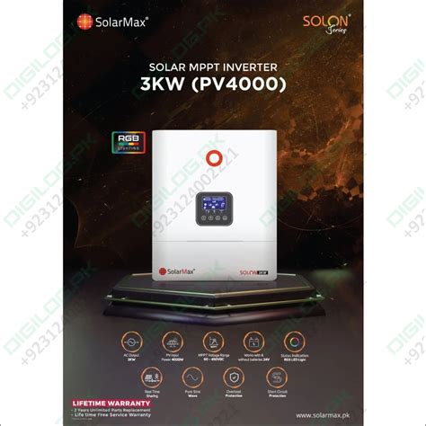 Solarmax Sm Solon 3kw Mppt Inverter Digilogpk