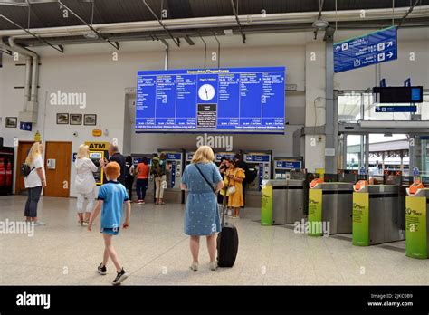 Passengers On The Concourse Of Cork Kent Railway Station Cork Ireland