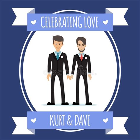 Gay People Wedding Stock Vector Illustration Of Groom